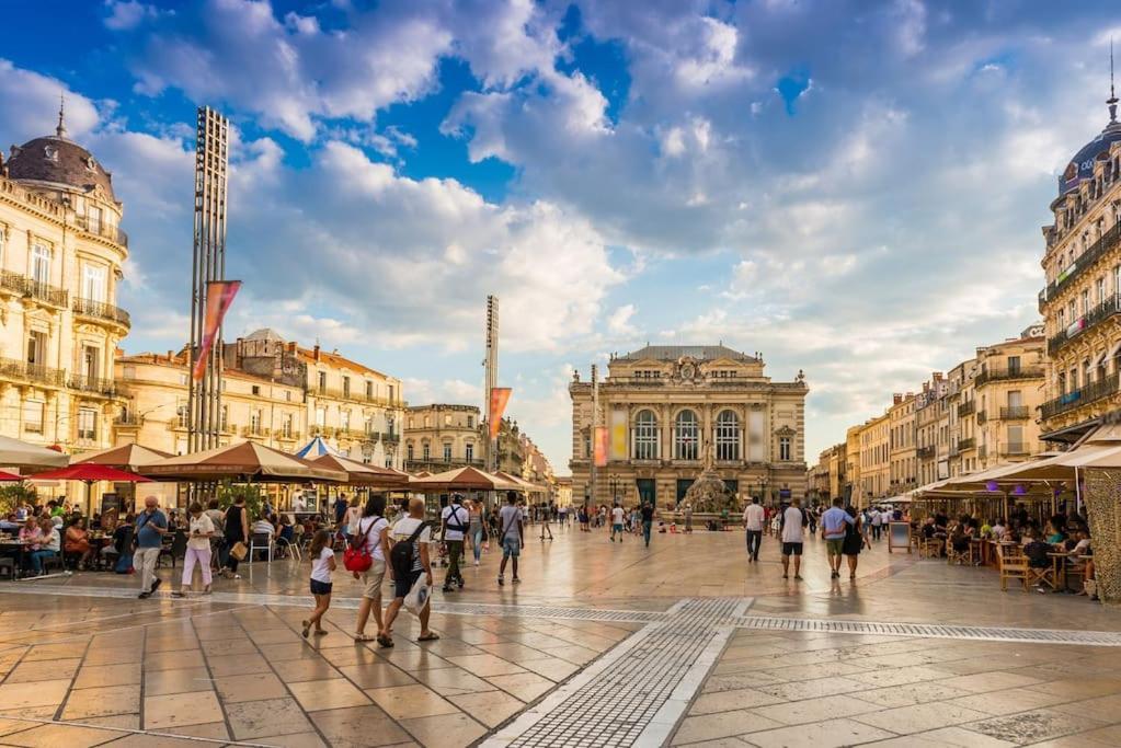 Nouveau - Appartement 100M2 Avec Terrasse A 1 Min De La Place De La Comedie Montpellier Extérieur photo